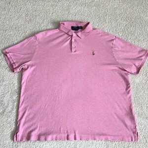 Polo Ralph Lauren Men’s Pink Polo Classic Fit Size XL